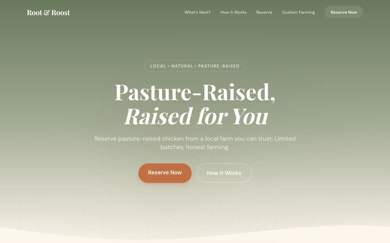 Root & Roost website screenshot